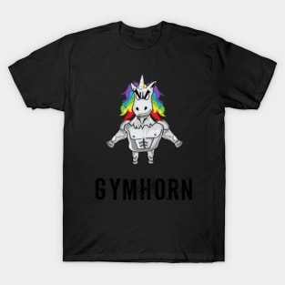 Gymhorn Unicorn Unicorn Strong Fitness Badhorn T-Shirt